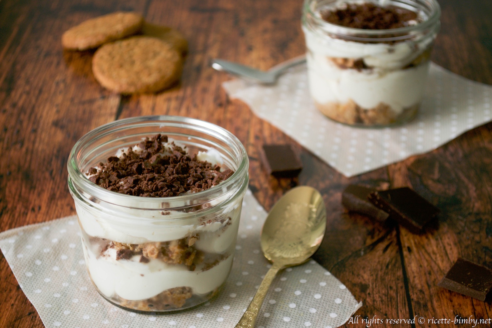 Thermomix Chocolate and ricotta trifles