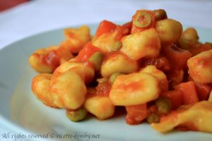 Thermomix Gnocchi with vegetable sauce