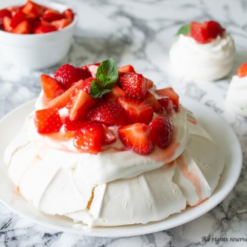 Thermomix Strawberry Pavlova • Thermomix Recipes