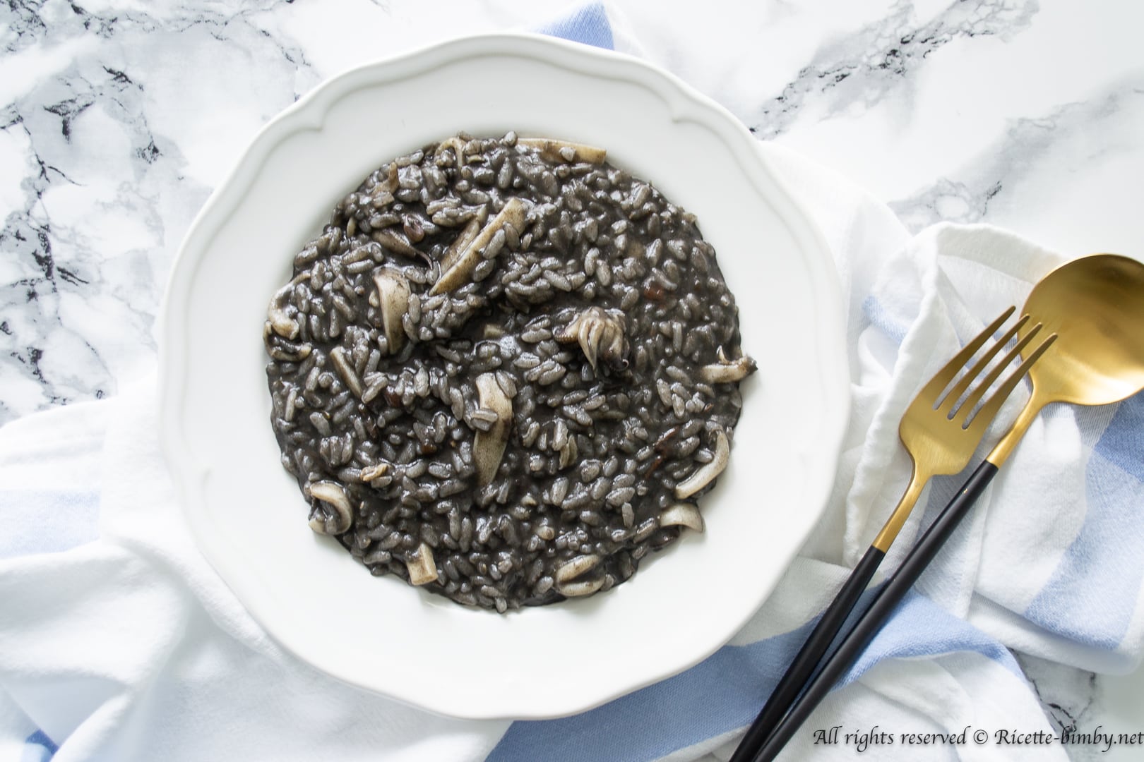 Thermomix Cuttlefish ink risotto